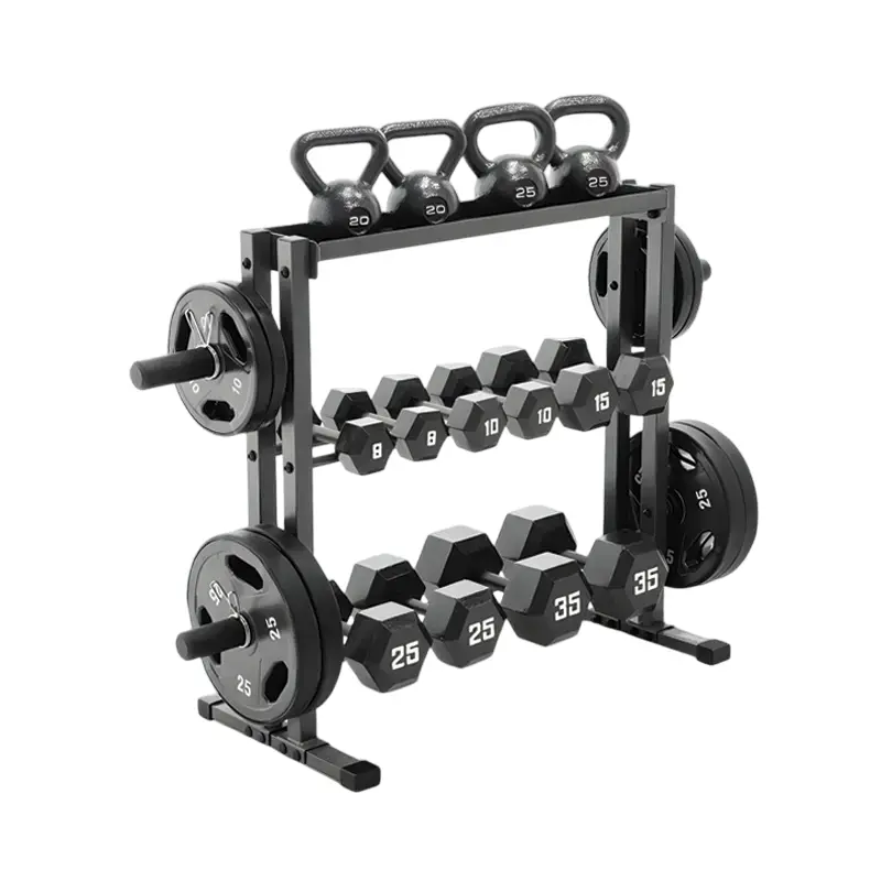 2in1 Dumbbells and plates Rack
