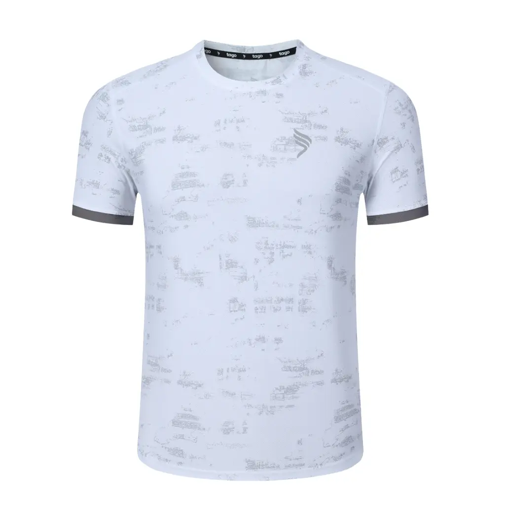 T5-6232# Tago Asala Round Shirt Wh.