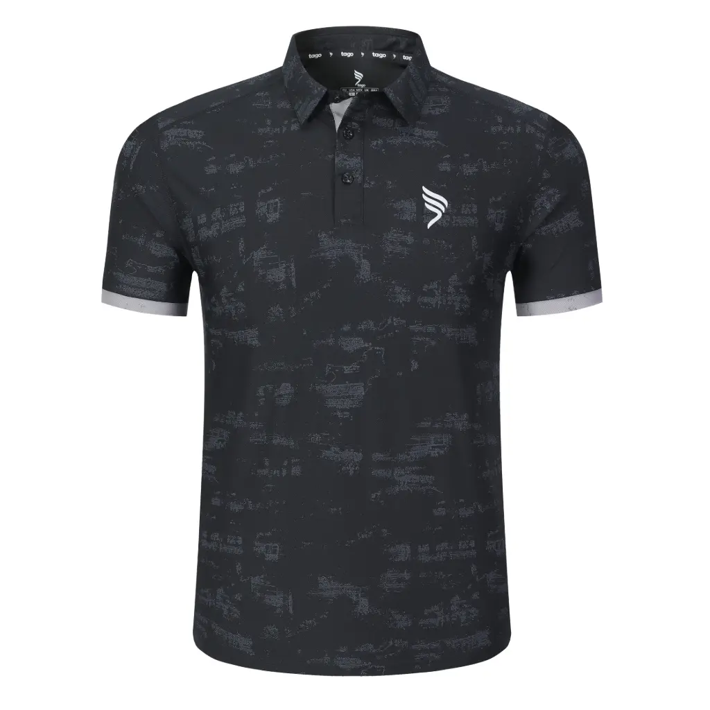 T5-6230 Tago Alpha Polo Shirt Black
