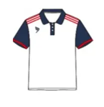 Tago Fakhama Polo Shirt White Navy
